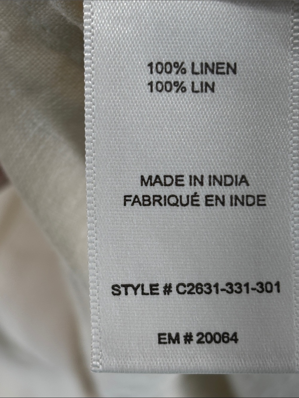 Cloth & Stone Linen Button-Up Long Sleeve Top Size S - Picture 4 of 9